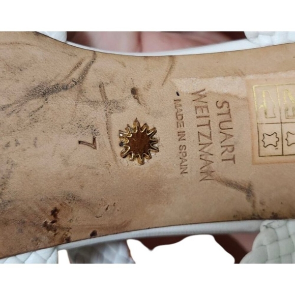 STUART WEITZMAN Woven Padded sandals size 7 - Picture 10 of 12